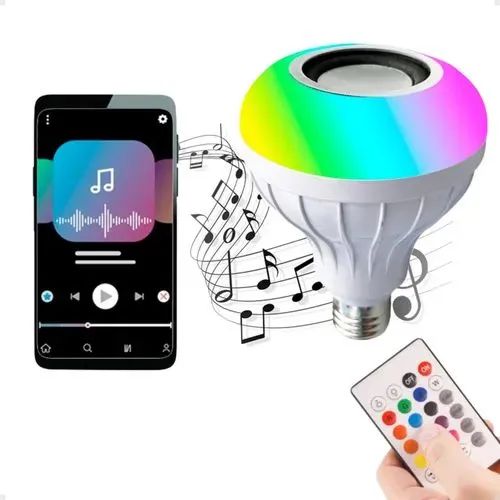 Lâmpada Som Bluetooth, Com Leds. - Foto 2