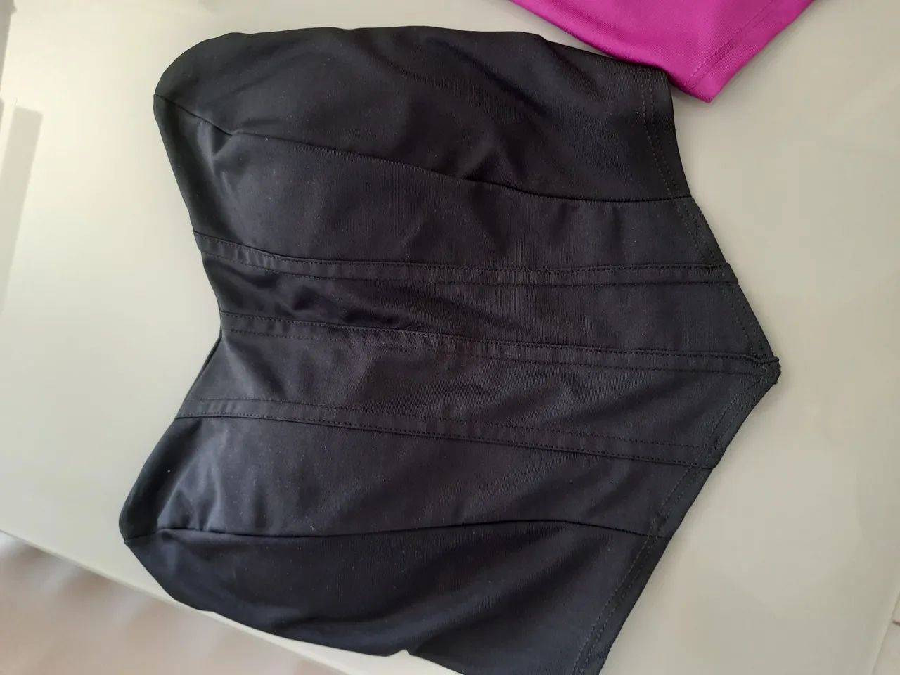 Cropped Tam M - Preto e Rosa - Foto 3