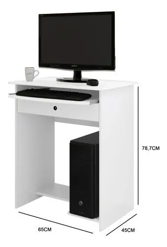 Mesa para Computador Com Gaveta Preta NOVA  - Foto 3