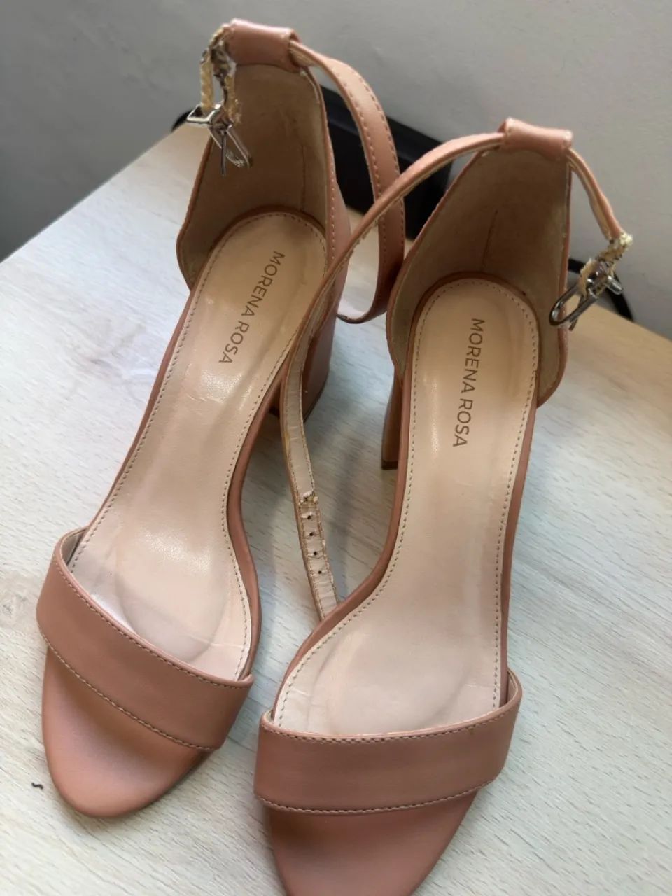 Salto Bloco Morena Rosa Sandalia Sandalia Feminina Casual Social