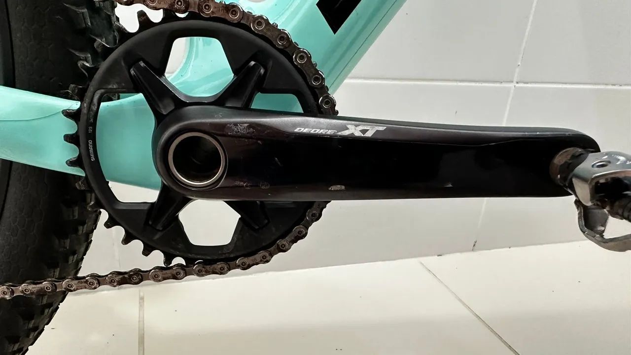 Pedivela Shimano Deore XT com powermeter 2Ue