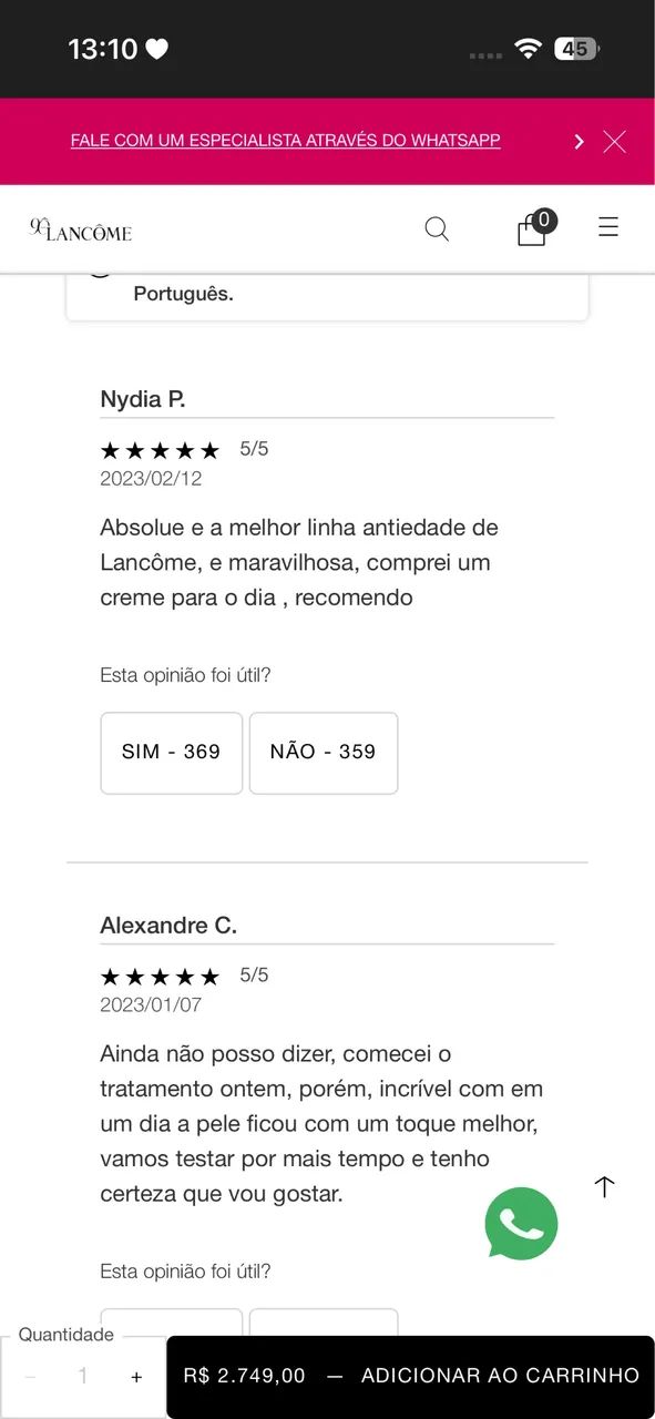 Creme facial Lancôme Absolue Rich Cream - Foto 2