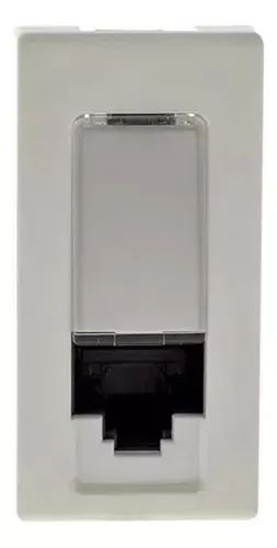 Tomada dados rj45 cat 6 branca 615047bc - PIAL PLUS - Foto 3