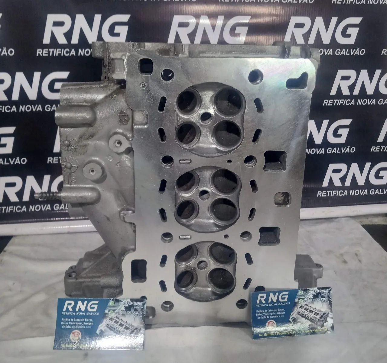 Cabeçote de Motor Ford Ka 3 cilindros.a base de troca altura Std Retificado