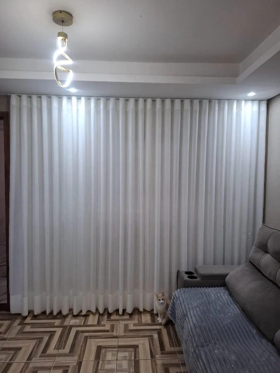 Cortina Linho Gaze com Prega Wave e Forro 10x no Cartão - Foto 5