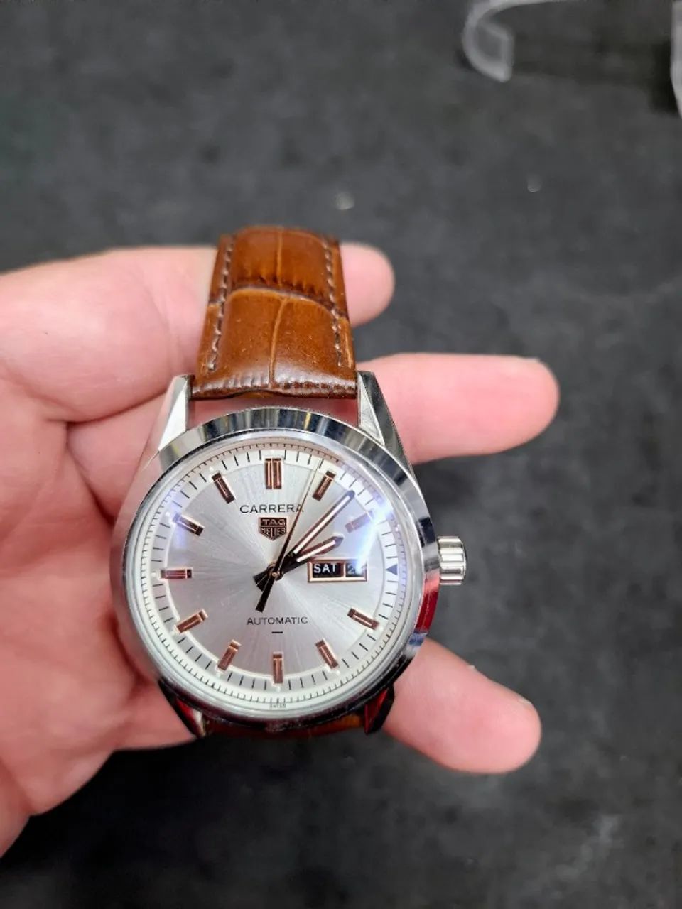 Relógio TAG HEUER CARRERA AUTOMÁTICO PULSEIRA DE COURO  - Foto 3