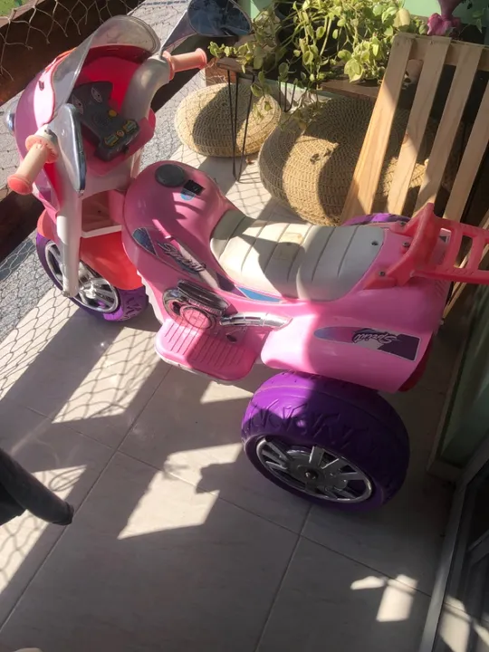 Oportunidade!!! Moto Elétrica Infantil Rosa