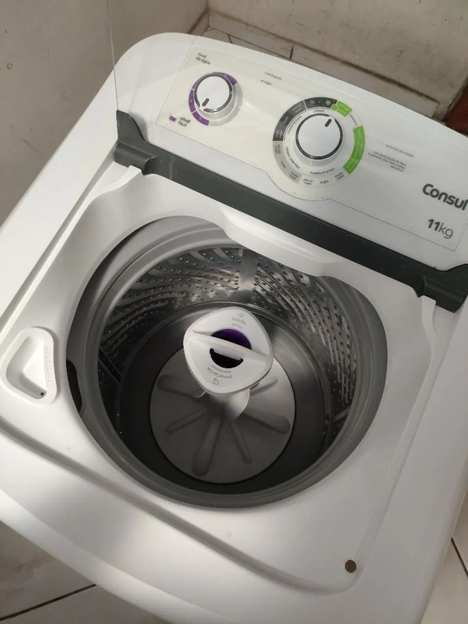 Máquina de lavar consul 11 kg com cesto de inox bem conservada praticamente nova  - Foto 5