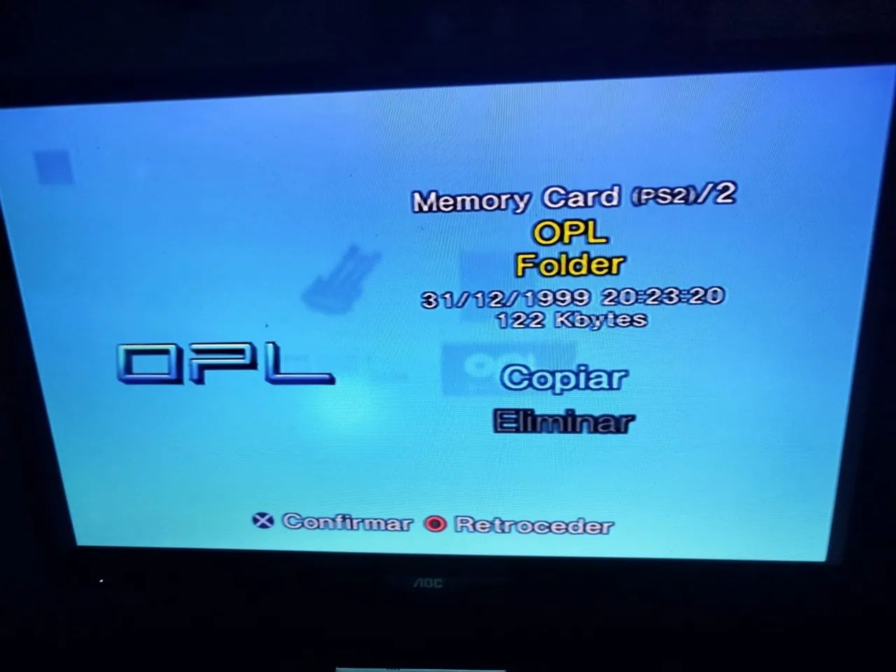 Controle PlayStation 2 e Memory card (novos lacrados) - Foto 2