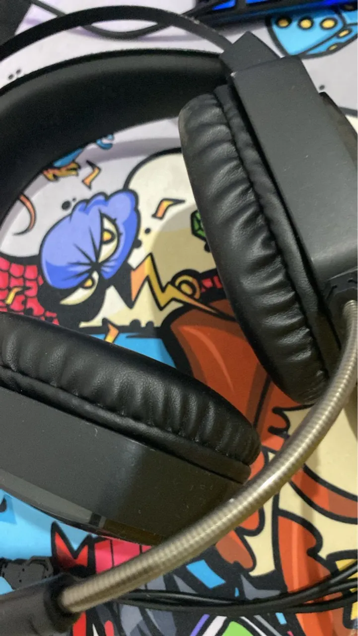 Headset Gamer Preto - Conforto e Qualidade sonora!