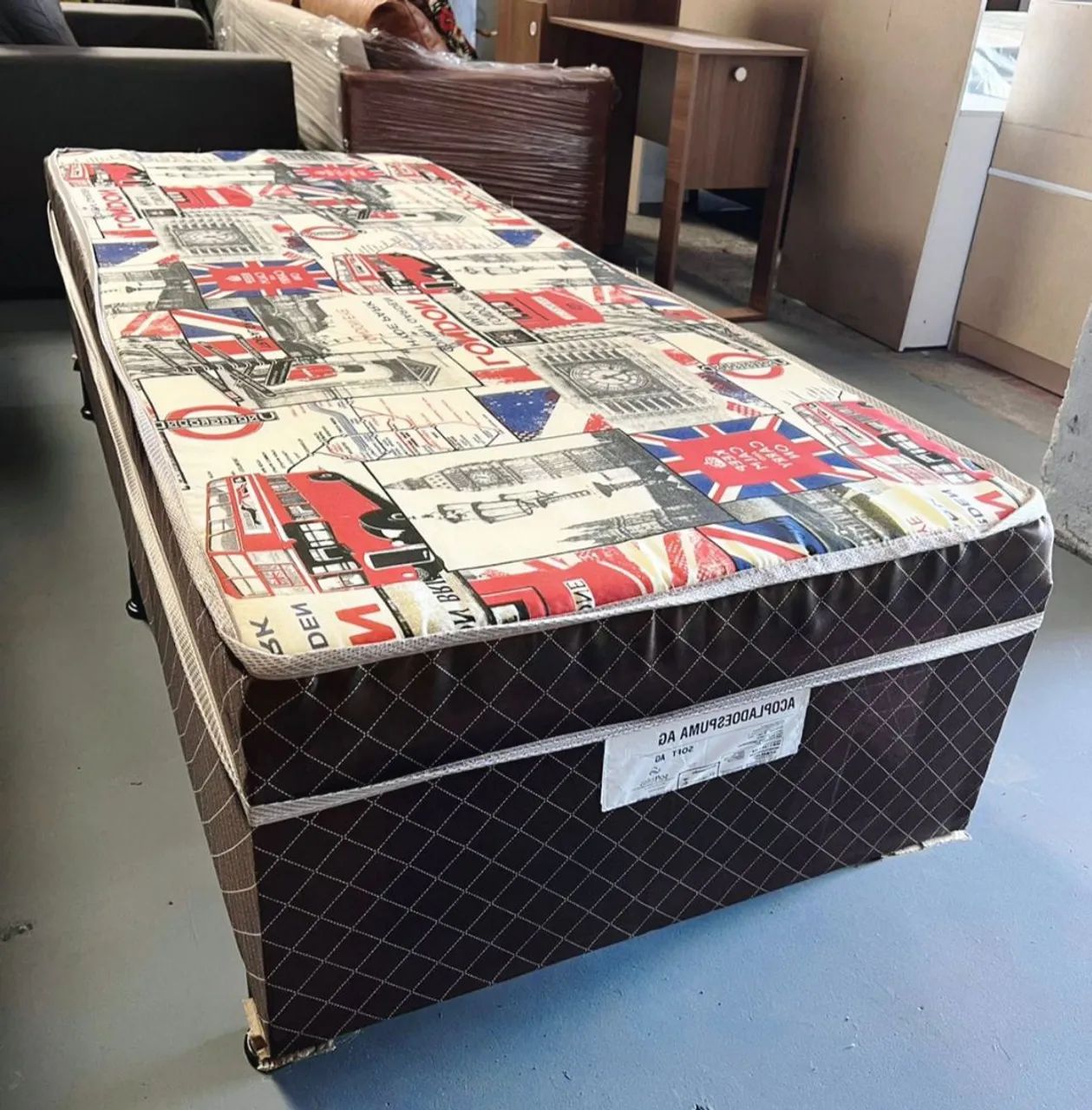 NOVAS Cama Box Conjugado Solteiro Casal Bicama Colchão Espuma Acoplado Nova - Foto 3