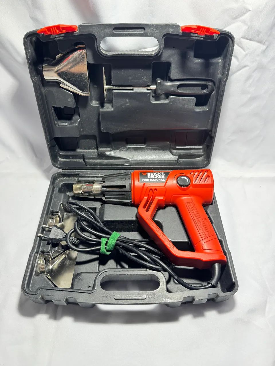 Usada Soprador Térmico Hg2000k 1800w Black + Decke - Foto 2