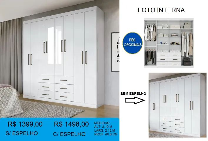 Roupeiro casal-compre hoje e receba em até 72 horas  - Foto 2