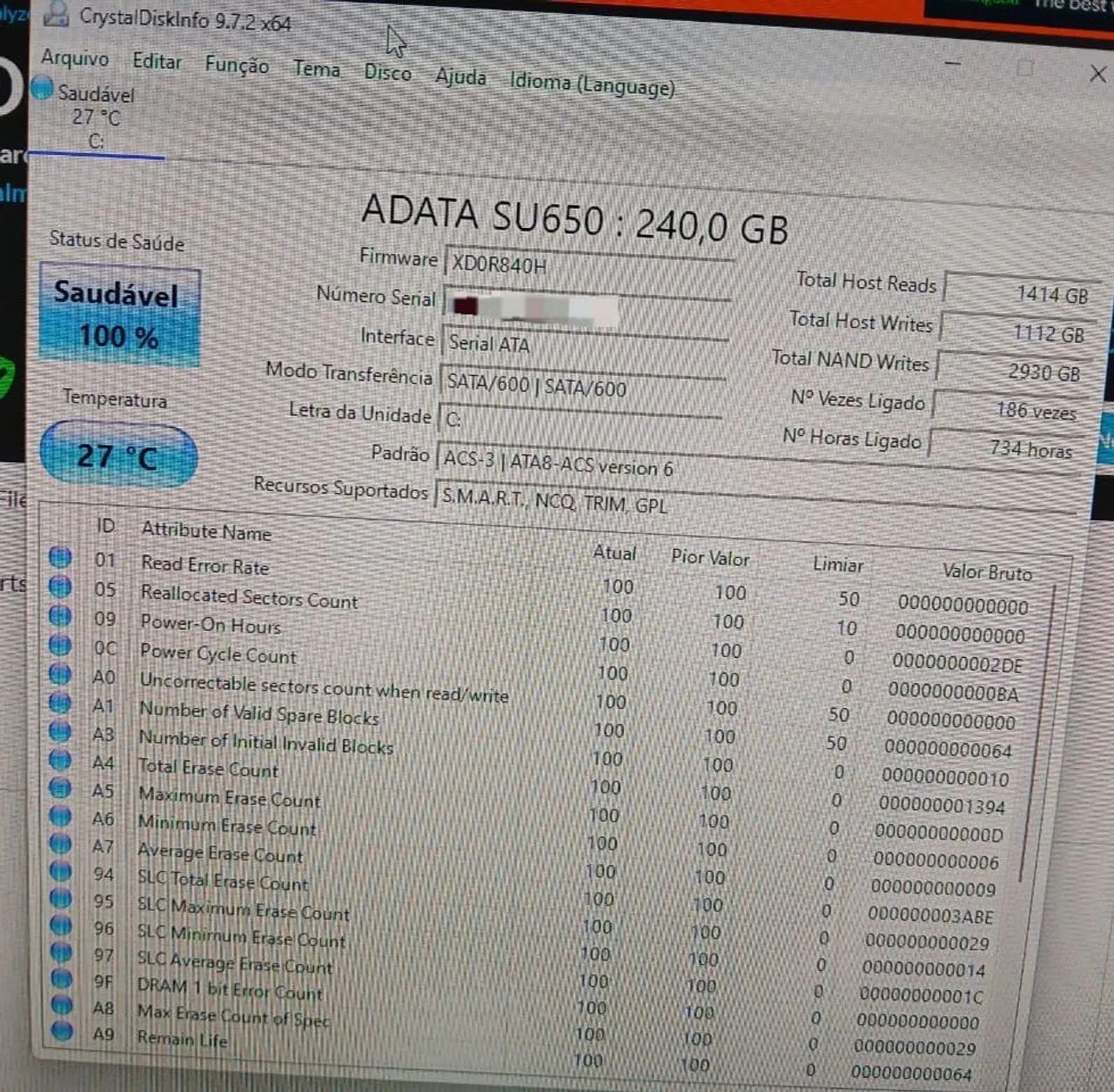 SSD ADATA SU650 240 GB 64396505710850122