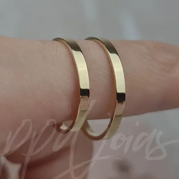 Par de Alianças de Casamento- Ouro 18k