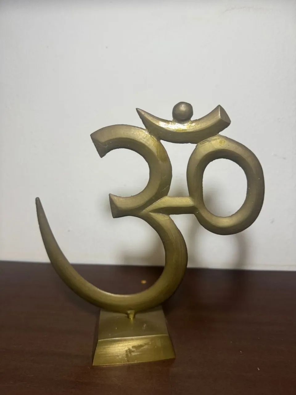 Statuas Buda, shiva e símbolo do om de bronze. Lote 3 peças  - Foto 6