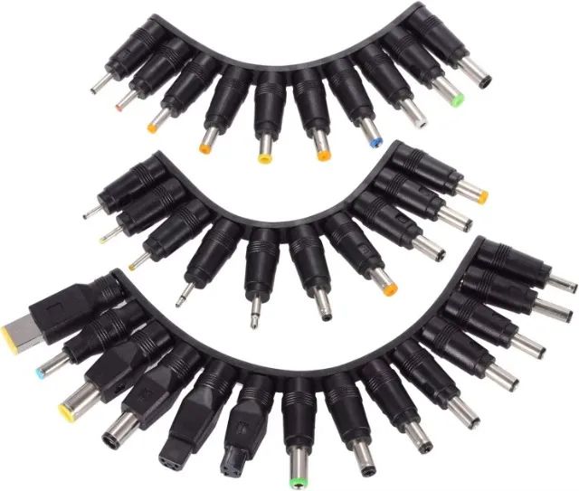 Conectores DC Universais Plug Adaptador Sem Fonte De Alimentação, 34Peças