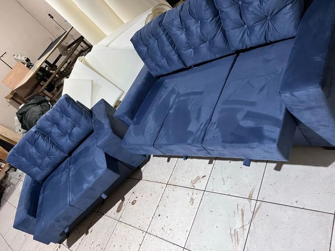 SOFA JOGO DE RETRÁTIL 2/3 ASSENTOS COMPLETO NOVO