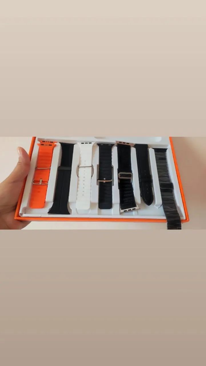 Kit de smartwatch ultra com 7 pulseiras - Foto 4