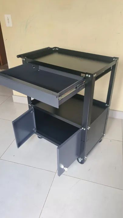 Carrinho de ferramentas/tatuagem com 3 prateleiras e gaveta - Foto 2