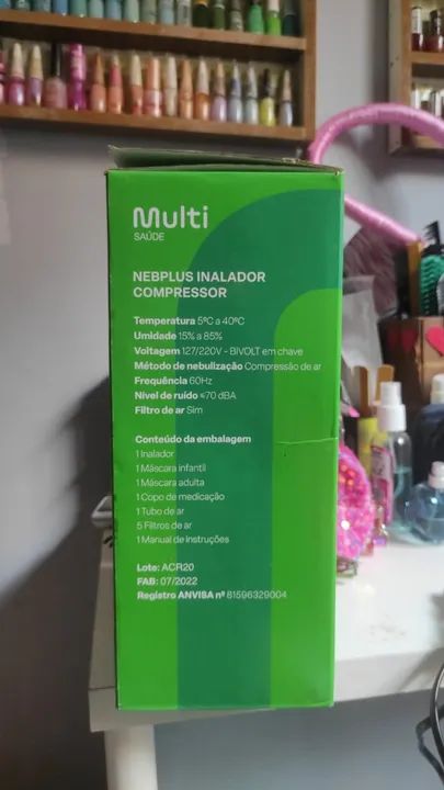 Inalador Nebulizador Compressor  - Foto 2