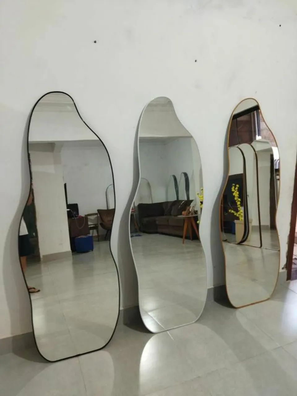 Espelhos orgânico flutuante corpo inteiro 3mm, projeta imagem mais de 2 metros ,   - Foto 2