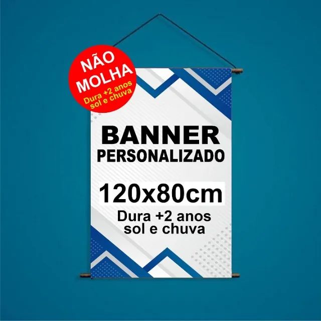 Banner Personalizado 120x80cm - Sua Arte