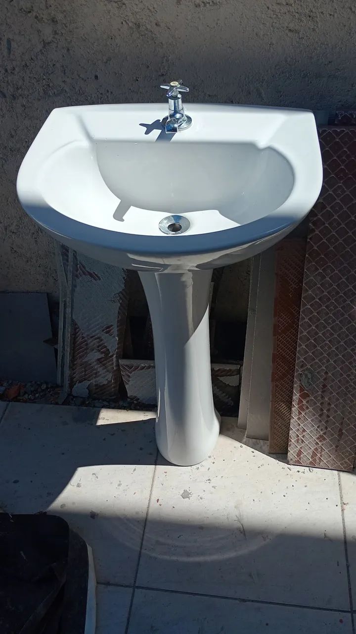 Pia lavatório branco 64840850255490120