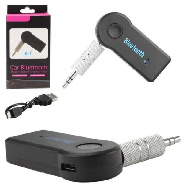 Adaptador Bluetooth P/ Carro P2 Som com bateria - Foto 3