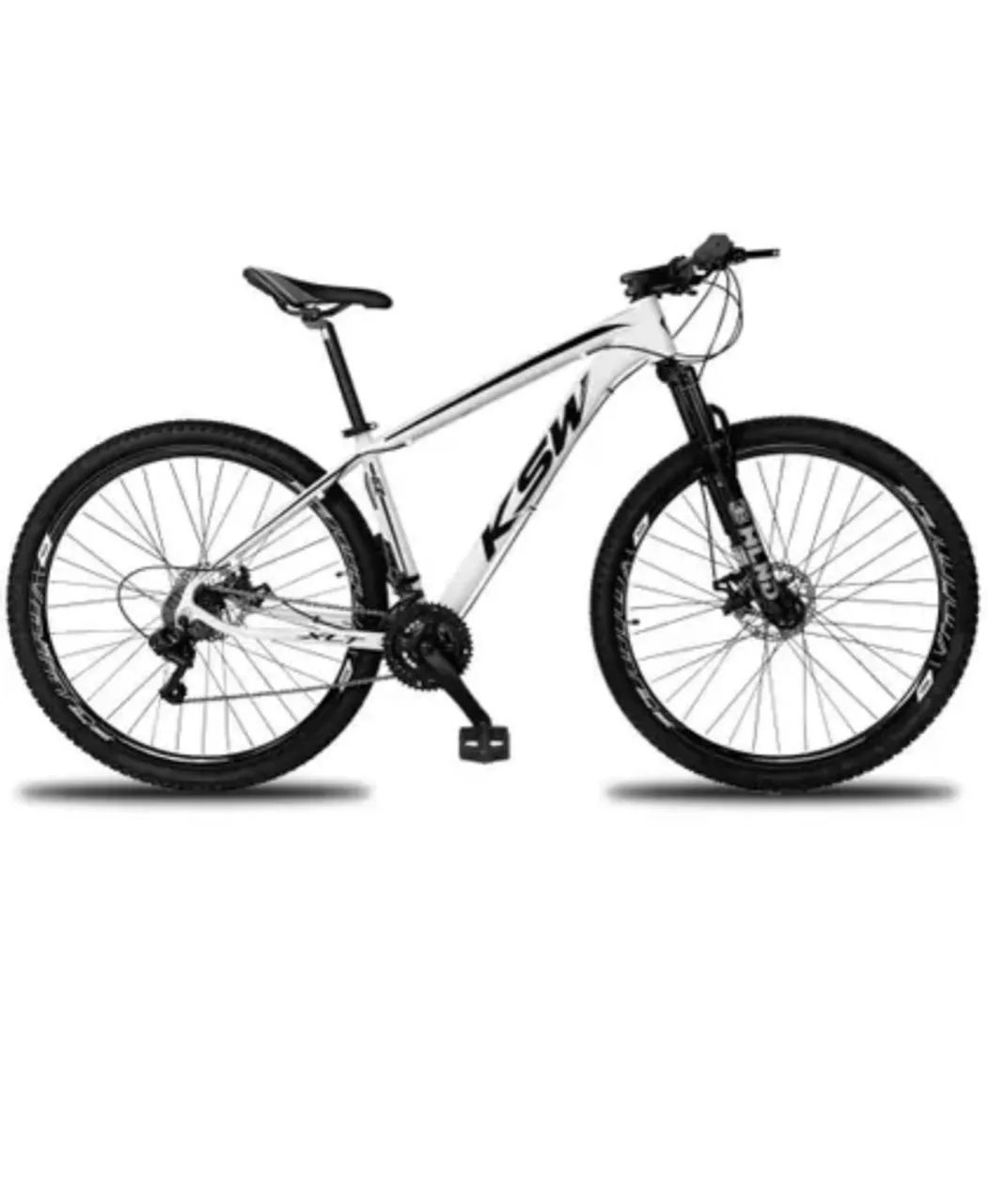 Bicicleta Aro 29 Ksw 24 Marchas Freios a Disco e Suspensão
