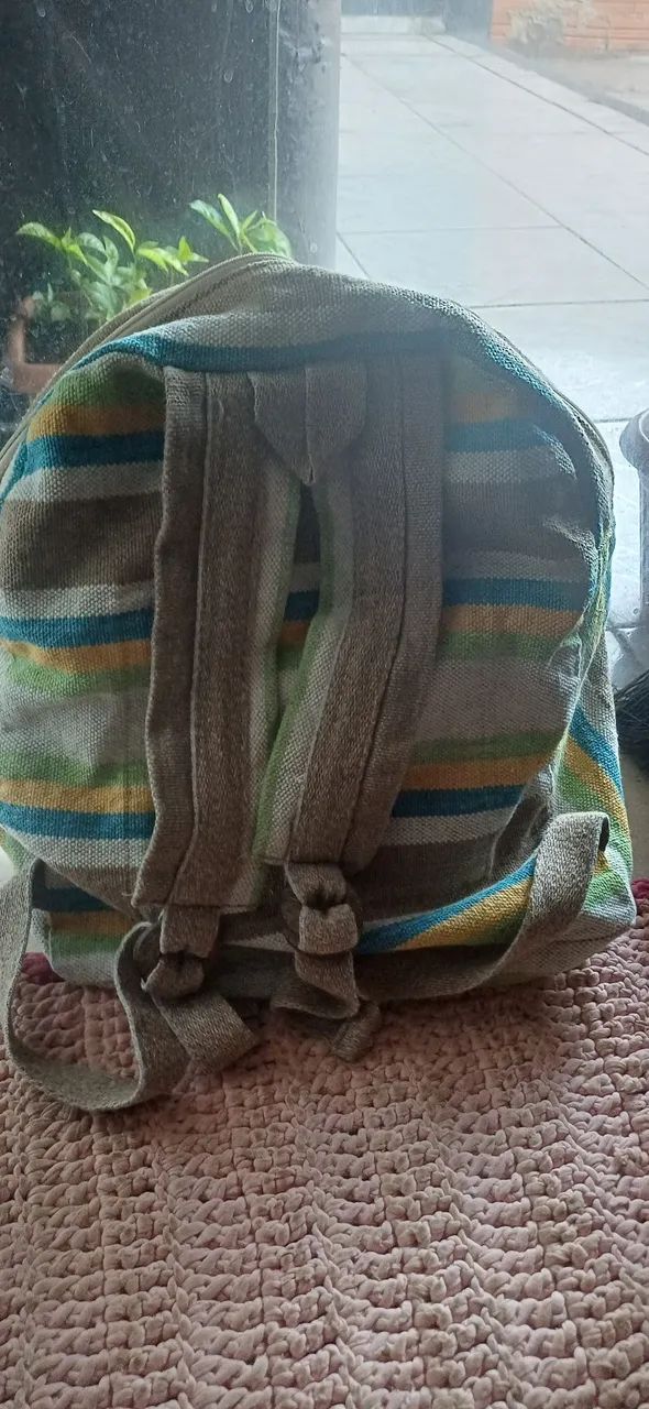 MOCHILA DE PANO TIPO REDE DE SACO - Foto 2