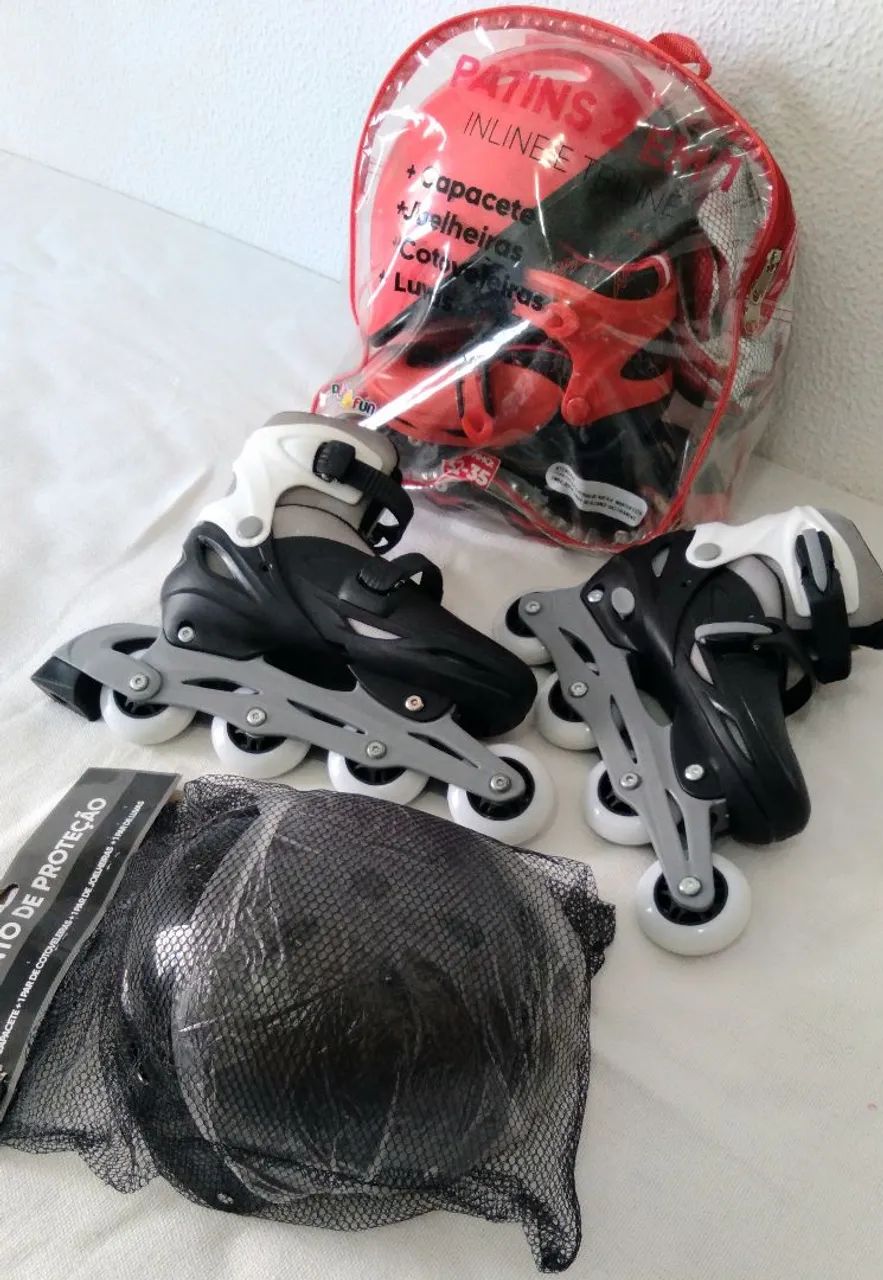 Patins Black _ White 36/39 novo zero  - Foto 3