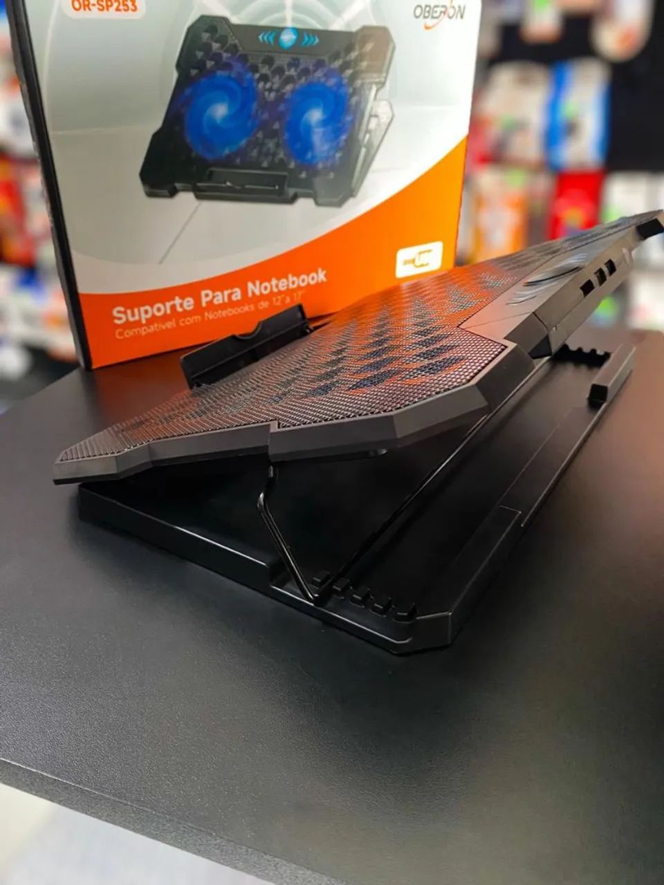 SUPORTE PARA NOTEBOOK COM COOLER - Foto 4