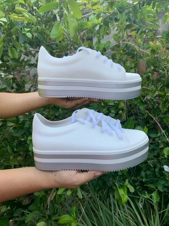 Tênis Branco Feminino - Foto 5
