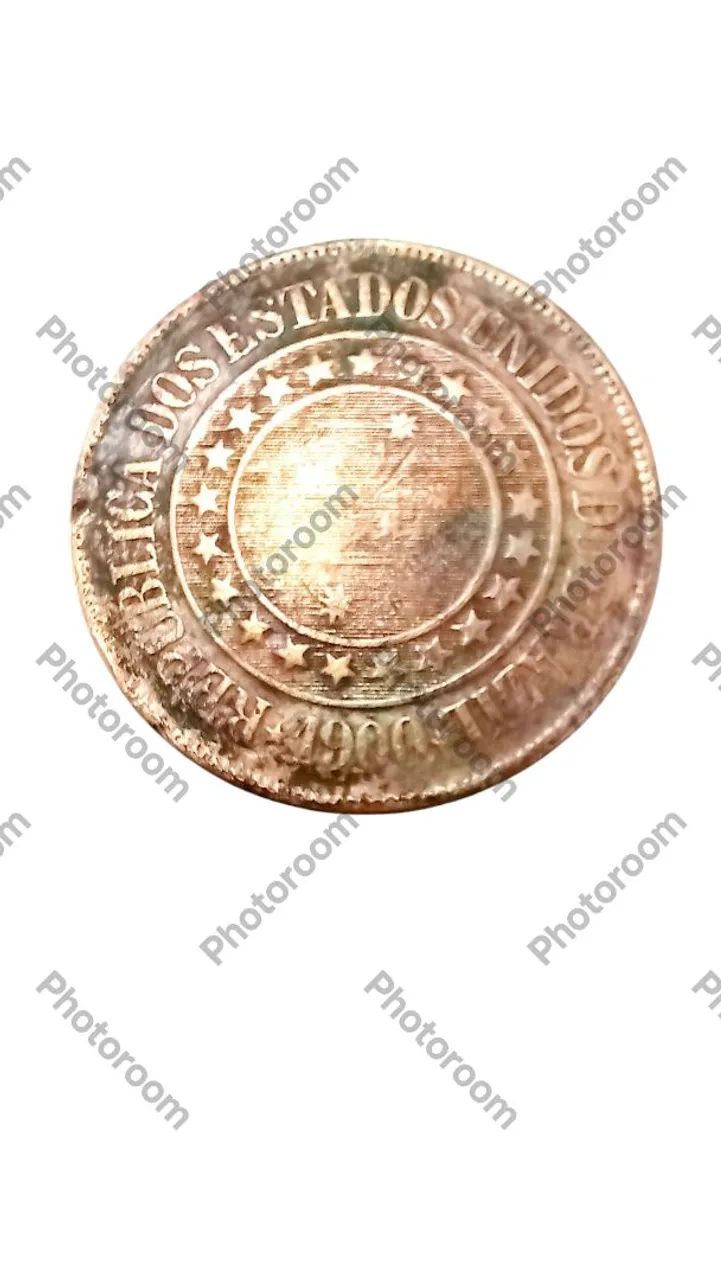 Moeda antiga de 40 réis 1900 - Foto 2