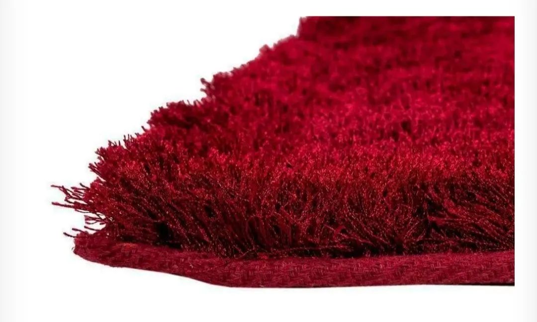 Tapete Peludo Vermelho para Sala - Foto 2