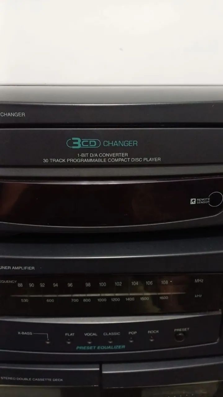 Som Gradiente com CD Player e toca-fitas