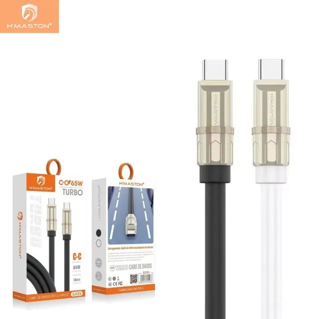 Cabo Carregador Usb Tipo C Rápido Turbo Tipo-c x Tipo-c 65w Loja Coimbra Computadores 