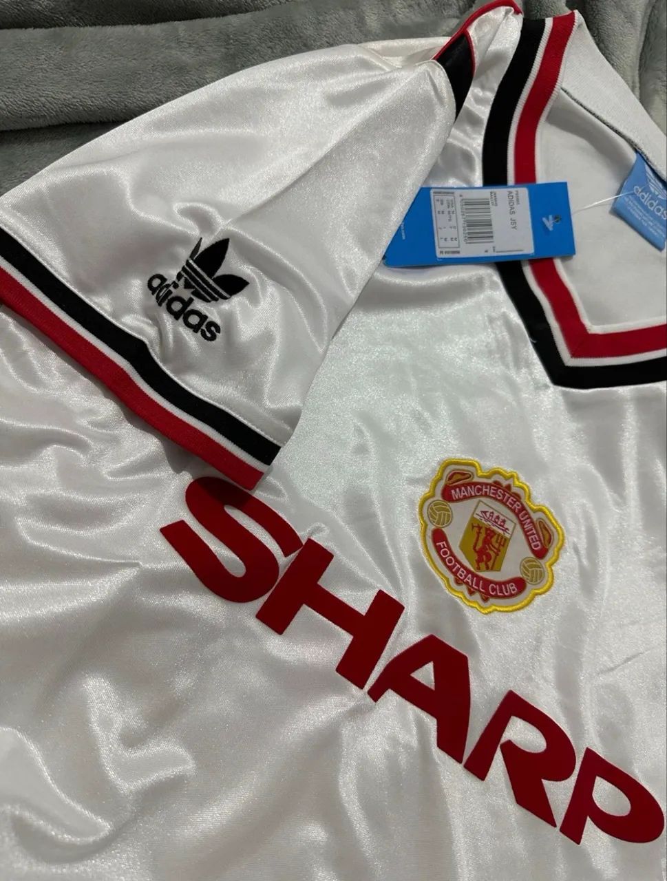 Camisa Retrô Manchester United M - Foto 2