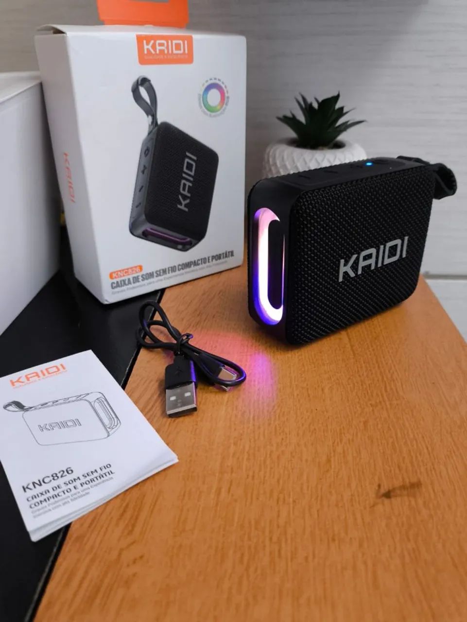Caixa de Som Bluetooth KAIDI Portátil  - Foto 5