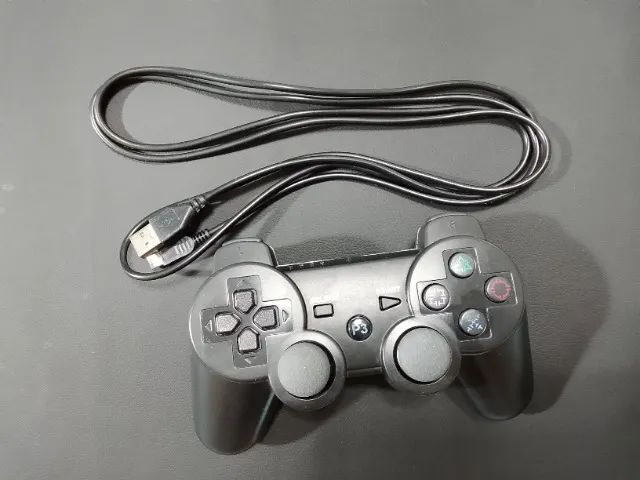 Controle USB (Estilo PS3) para PC e Notebook - Ótimo Estado! - Foto 5