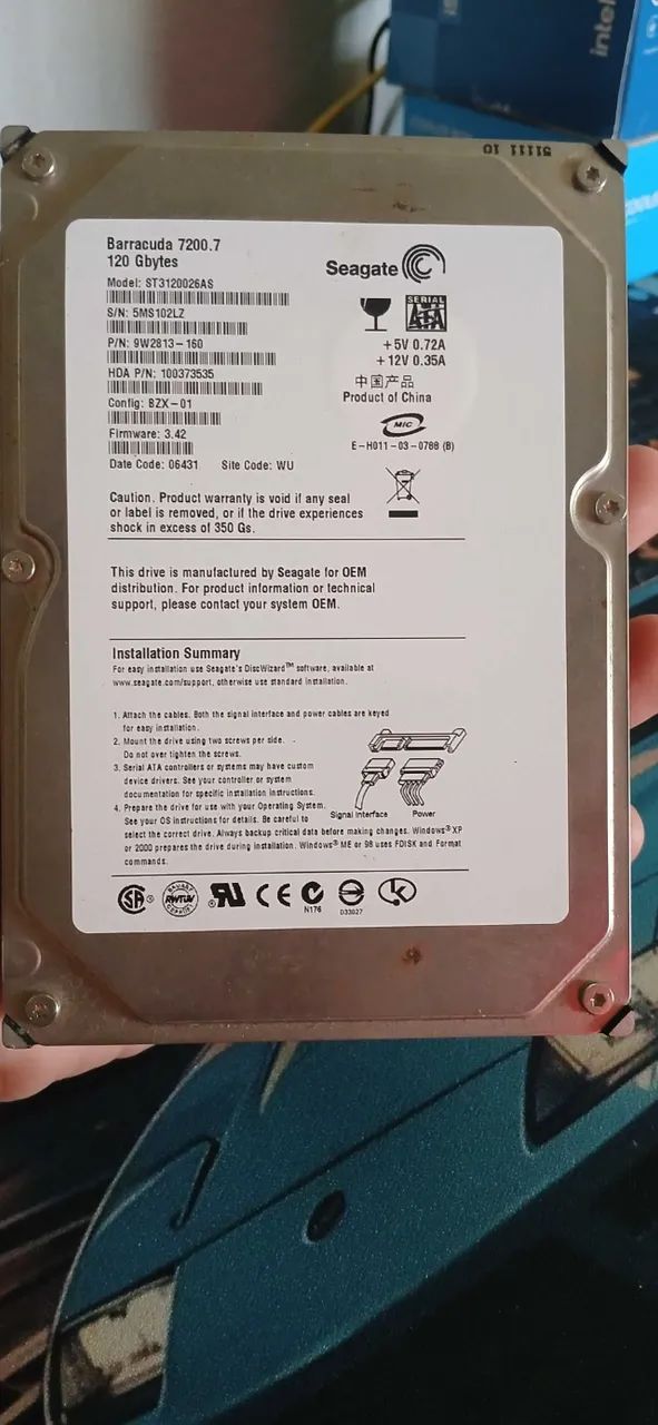 Hd Seagate 120gb