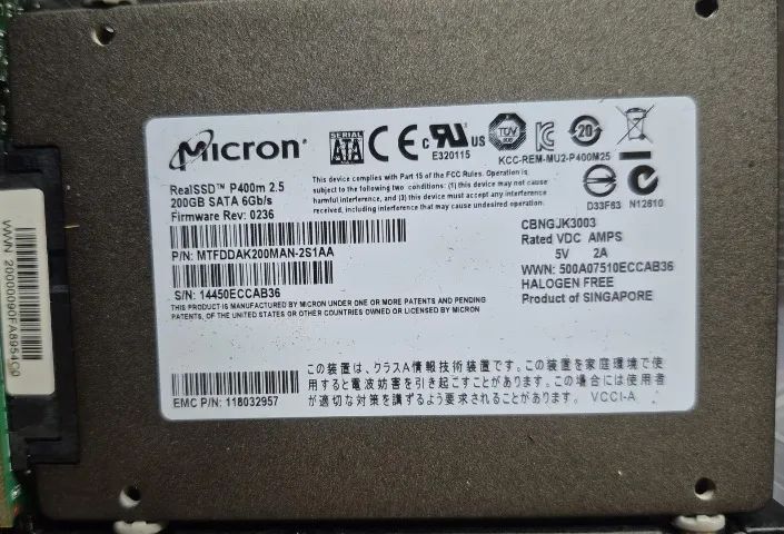 Micron RealSSD P400m 200GB MLC SATA 6Gbps 2.5