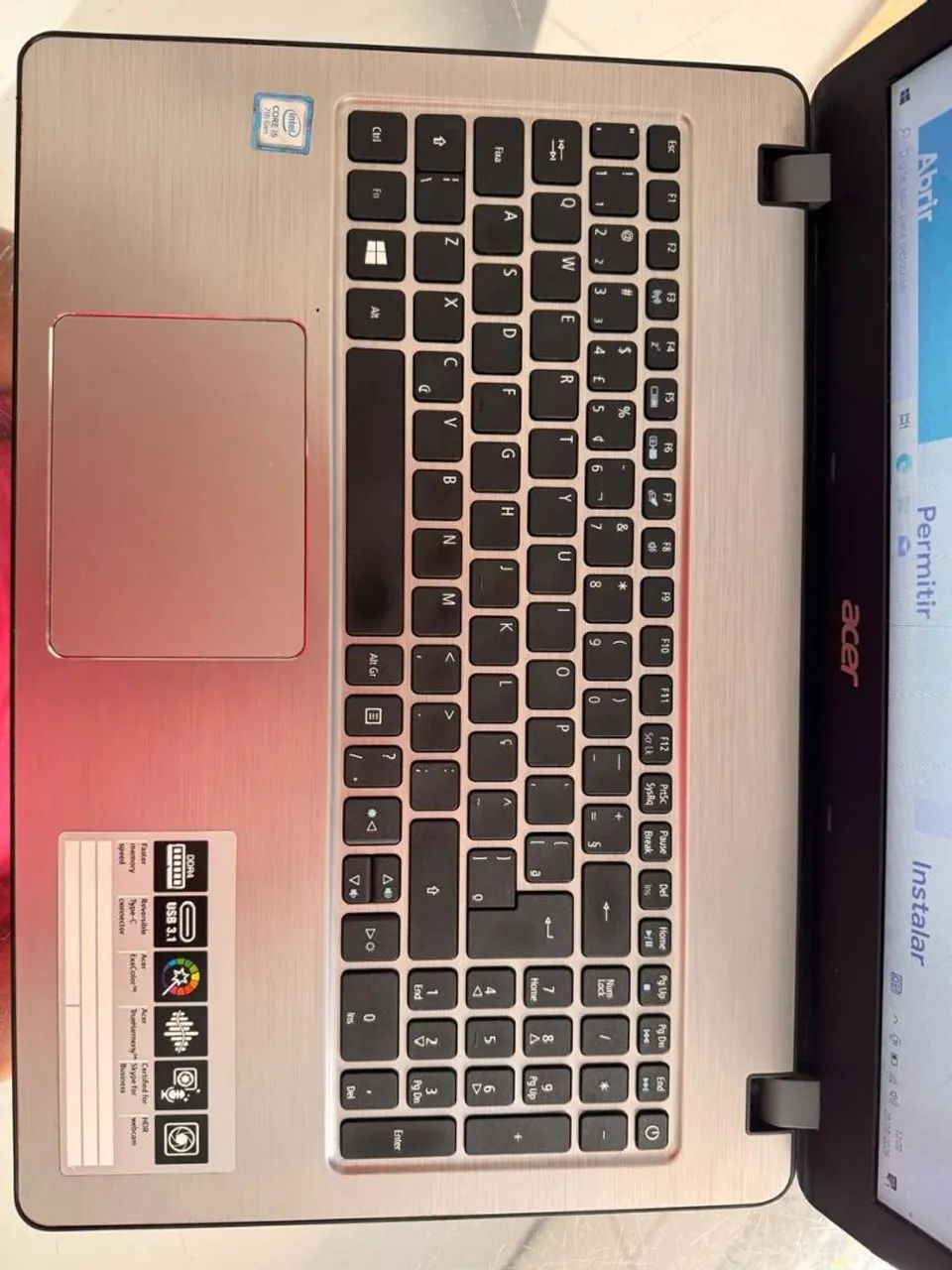 Notebook i5 sétima geração 8gb ddr4 e SSD 240gb ( NOVO) - Foto 4