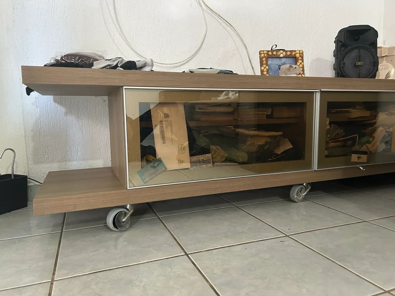 Hack de sala de madeira 