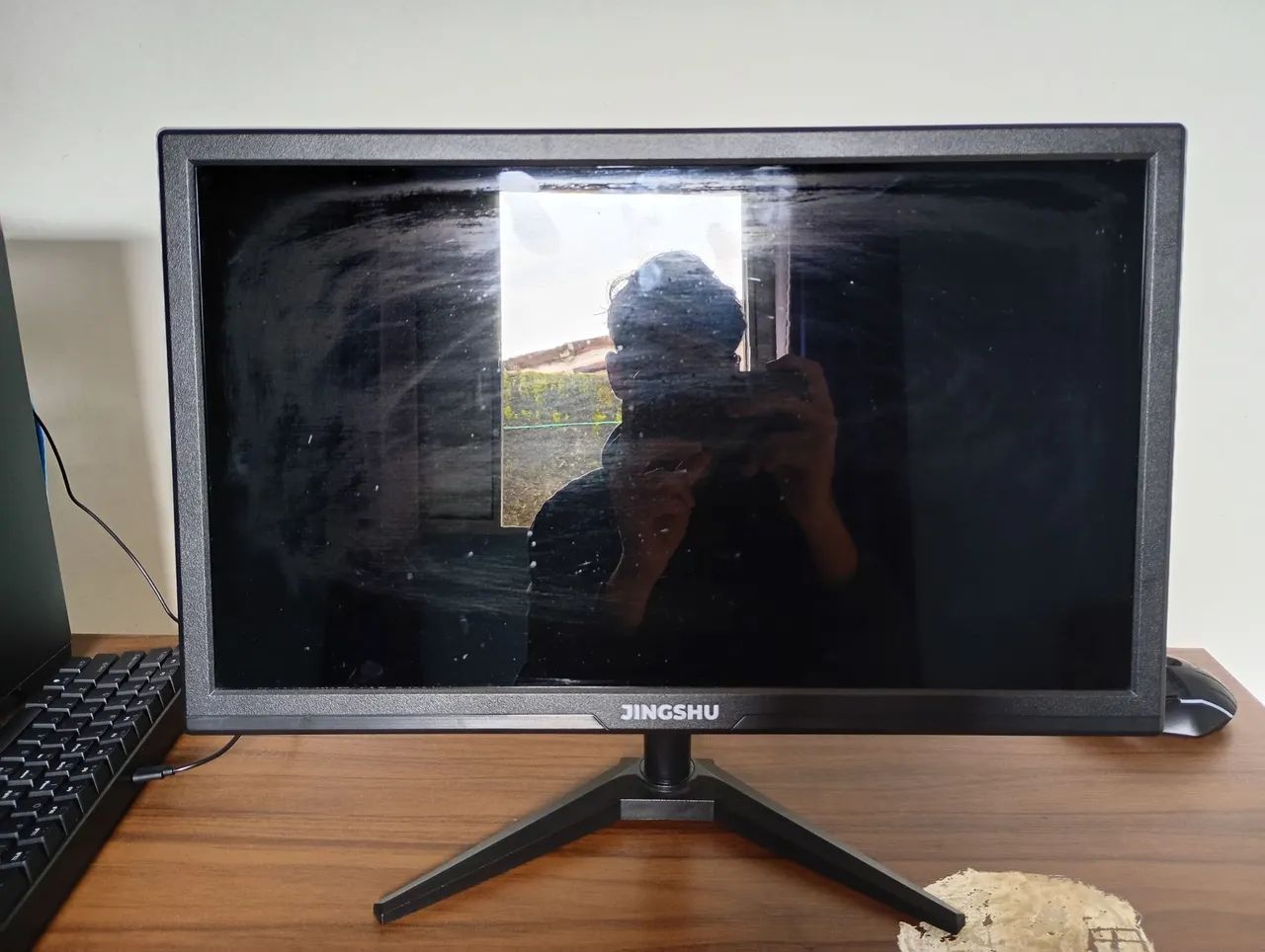 Monitor JINGSHU Full HD, 23 polegadas, 75hz, 5ms, HDMI/Vga