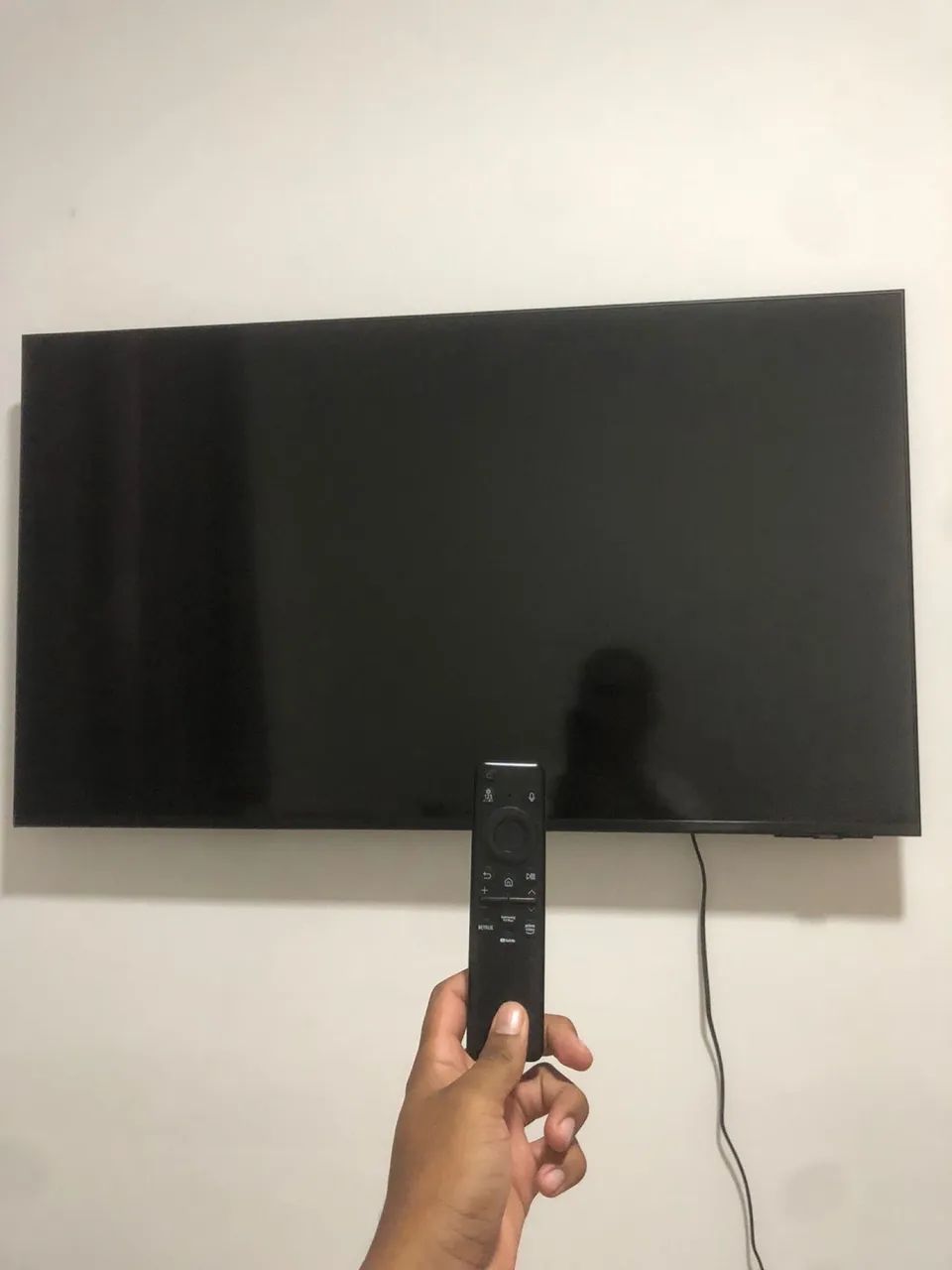 Troco smart tv 4k 43polegadas Samsung por iPhone  - Foto 3