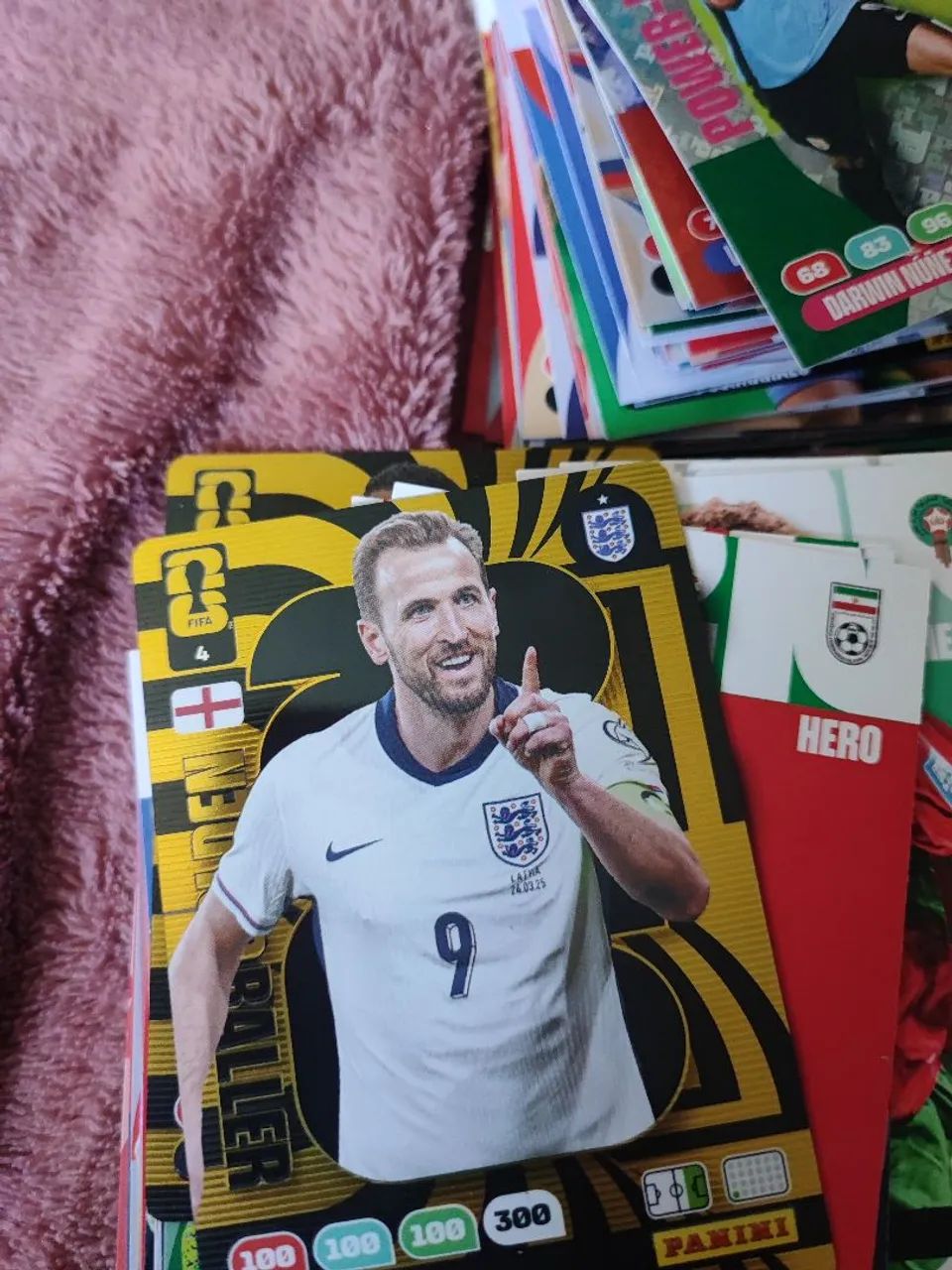 Card Raro Harry Kane Ouro.