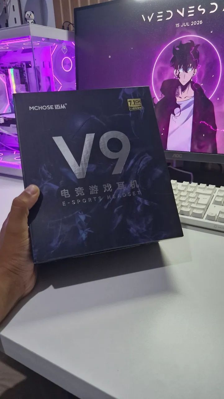 HeadSet Gamer Mchose V9 Pro Black - Foto 3