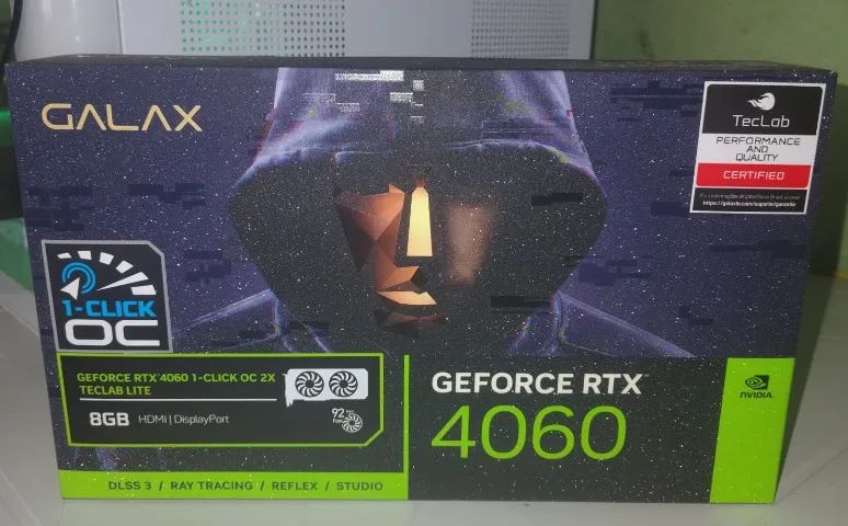  galax Geforce RTX 4060 1-click oc 2x v2, 8gb, gddr6-46nsl8md9nxv - Foto 5